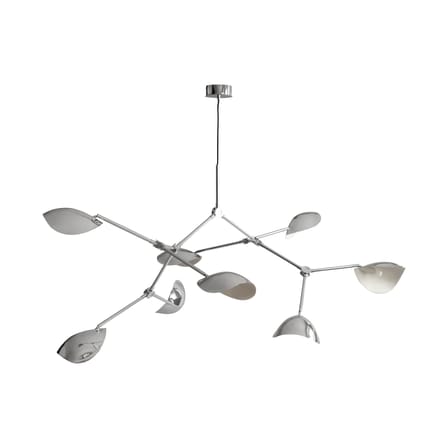 Stingray Grande Pendant metal silver / 177 x 142 cm - 101 COPENHAGEN