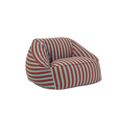 Pouf Ziggy tissu rouge / Pouf - NOBODINOZ