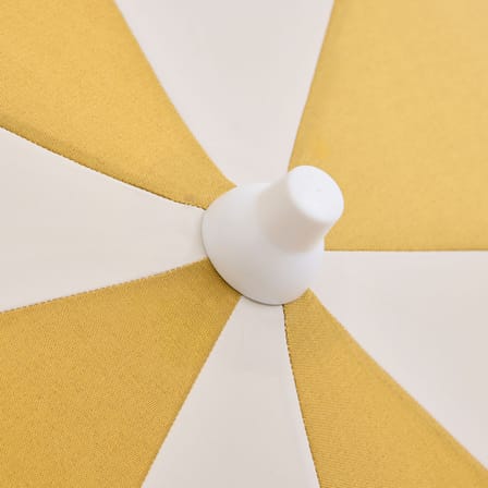 Sonnenschirm Terrazza - Octagon textil gelb / Ø 200 cm - Hay