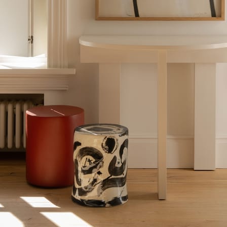 Table d'appoint Pawn Sophia 06 céramique beige / Ø 27 x H 34 cm - Serax