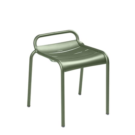 Tabouret empilable Luxembourg métal vert / Aluminium - Fermob