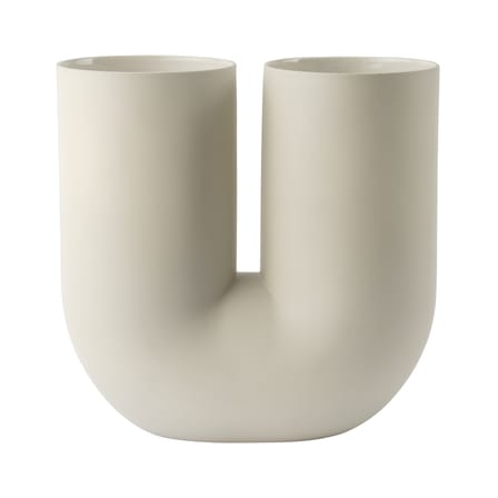 Kink Large Vase ceramic beige / Earnest Studio, 2018 - H 39 cm - Muuto