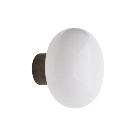 Karl-Johan Wall light glass white / IP 20 - Wooden base - NEW WORKS