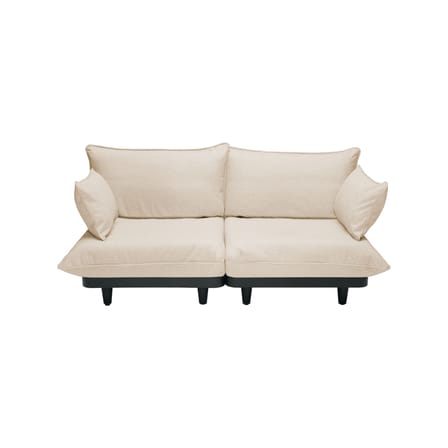 Canapé de jardin 2 places Paletti Lounge tissu beige / L 190 cm - Fatboy
