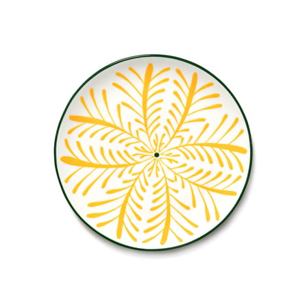 Bazaar Dessert plate ceramic yellow / Set of 4 - Ø 21 cm - Serax