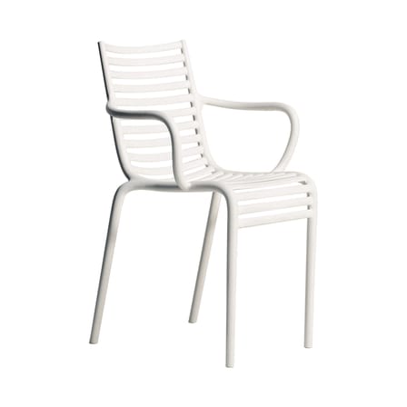 Fauteuil empilable Pip-e plastique blanc / Philippe Starck, 2010 - Driade