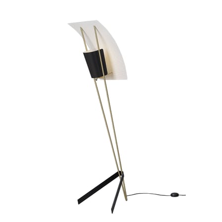 Lampadaire G30 métal blanc noir or / Réédition 1958, Pierre Guariche - SAMMODE STUDIO