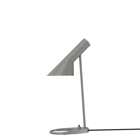 Lampe de table AJ Mini métal gris / H 43 cm - Orientable / Arne Jacobsen, 1957 - Louis Poulsen