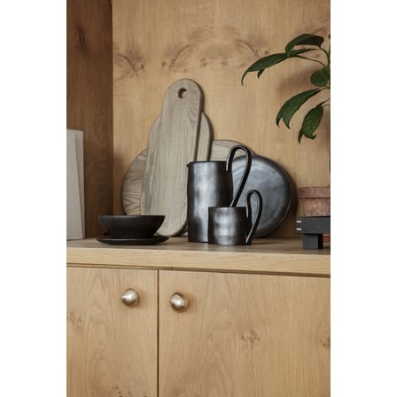 Patère Chanterelle gris argent métal / Poignée - Ferm Living