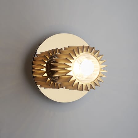 Applique In the sun Small or métal / Plafonnier - Ø 19 cm - DCW éditions
