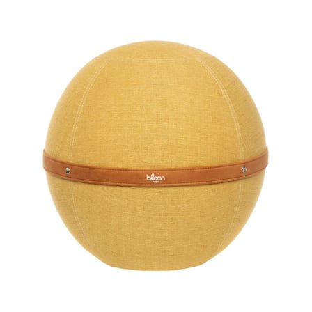 Pouf Original XL jaune / Ergonomique - Ø 65 cm / Tissu chiné - BLOON PARIS