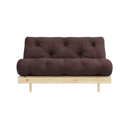 Divano convertibile Roots legno marrone / L 140 cm - 3 posizioni / Struttura in pino chiaro - KARUP DESIGN