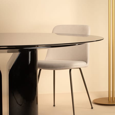 Table ronde NVL bois noir / Ø 150 cm - By Jean Nouvel - MDF Italia