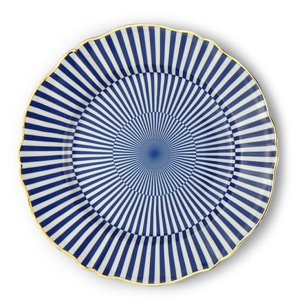 Assiette Arcano céramique bleu blanc / Ø 26,5 cm - Bitossi Home