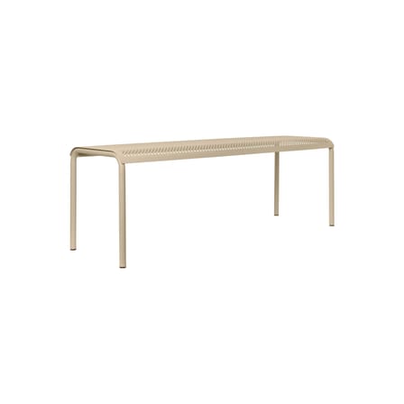 Banc Dapple métal beige / Perforé - L 130 cm - Ferm Living