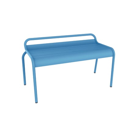 Banc empilable Luxembourg métal bleu / Compact - 2 places / L 90 cm - Fermob