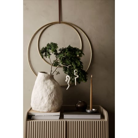 Bougeoir Bowl Single argent métal / Ø 10 cm - Aluminium recyclé - Ferm Living