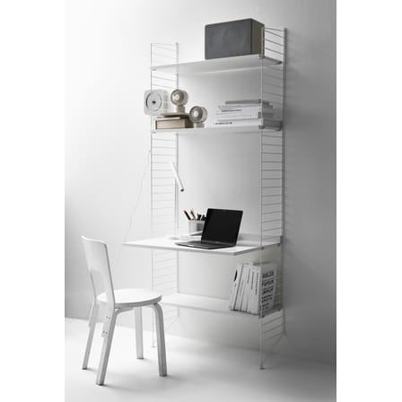 Bureau mural String® / L 78 cm x H 200 cm - String Furniture