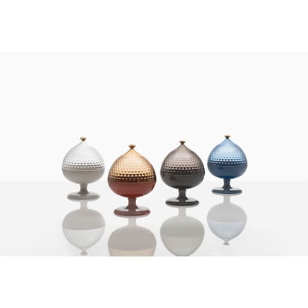 Centre de table Pumo plastique marron / Ø 21 x H 29 cm - Kartell