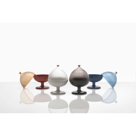 Centre de table Pumo plastique marron / Ø 21 x H 29 cm - Kartell