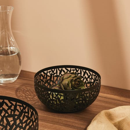 Corbeille Cactus! métal noir / Ø 21 cm - Marta Sansoni, 2000 - Alessi
