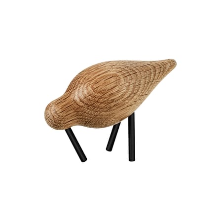Décoration Oiseau Shorebird S bois naturel / L 11,5 cm x 7,5 cm - Normann Copenhagen