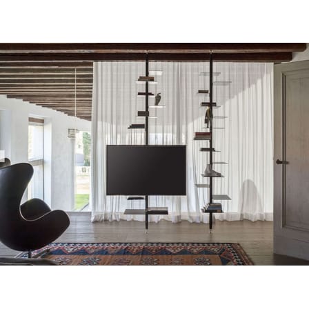 Etagère rotative Adélaide Metal métal noir / Pivotante - Pour plafond de 230 à 253 cm - Mogg