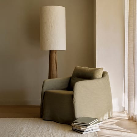 Fauteuil rembourré Weave tissu vert - Ethnicraft