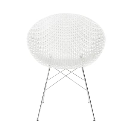 Fauteuil Smatrik plastique transparent / Indoor - Kartell
