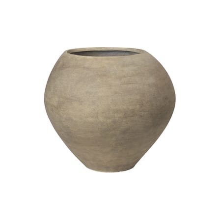 Dodu Tall Flowerpot stone brown / Ø 58 x H 51 cm - Cement - Ferm Living