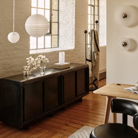 Lampada da tavolo Press LED vetro bianco / H 23,5 cm - Tom Dixon