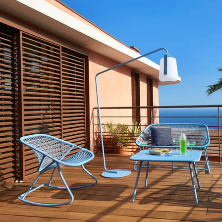 Accessoire  métal orange / Pied déporté pour lampes Balad - H 190 cm - Fermob