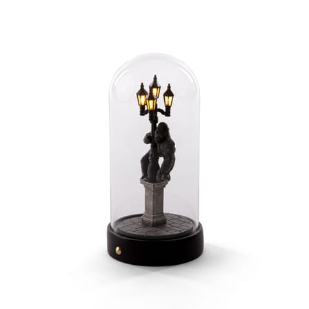 Lampe de table My Little Kong LED verre transparent / Ø 11 x H 22 cm - Seletti