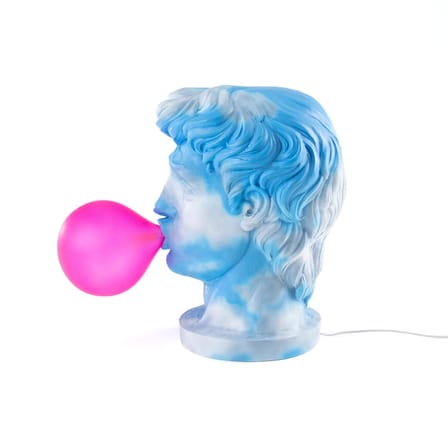 Lampe de table Wonder Cloud bleu / H 40 cm - Résine - Seletti