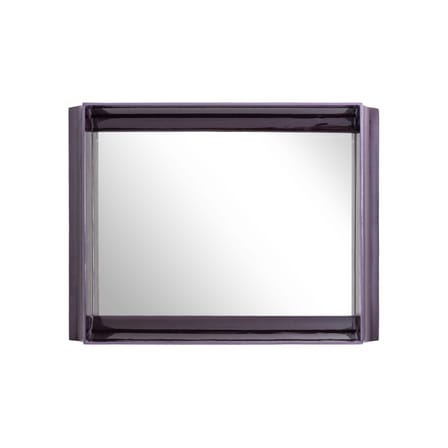 Miroir mural Coves céramique violet / Avec étagère - 80 x 60 cm - Magis