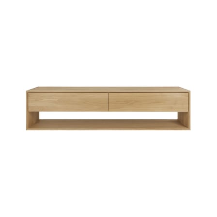 Mobile TV Nordic legno naturale / L 180 x P 46 x H 45 cm - 1 cassetto + 1 porta a ribalta - Ethnicraft