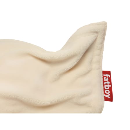 Sitzkissen Original Slim Teddy textil beige / Ultra-weicher flauschiger Stoff - 155 x 120 cm - Fatboy