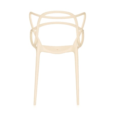 Masters Stacking chair plastic material beige / Exclusive limited editions - Kartell