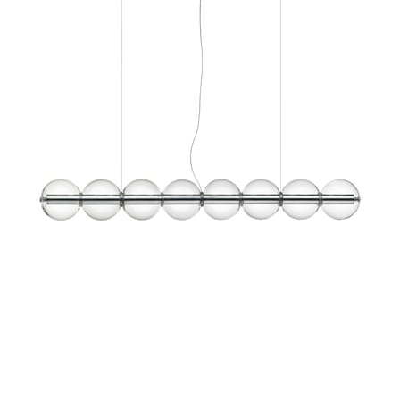 Suspension Luce Sferica S1 verre transparent / L 167 cm - Flos