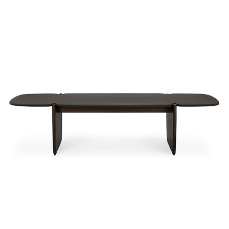 Table basse PI bois marron / 155 x 58 x H 38 cm - Acajou massif - Ethnicraft