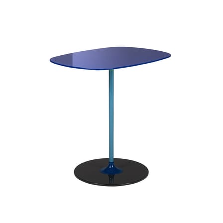 Table d'appoint Thierry verre bleu / 33 x 50 x H 50 cm - Verre - Kartell