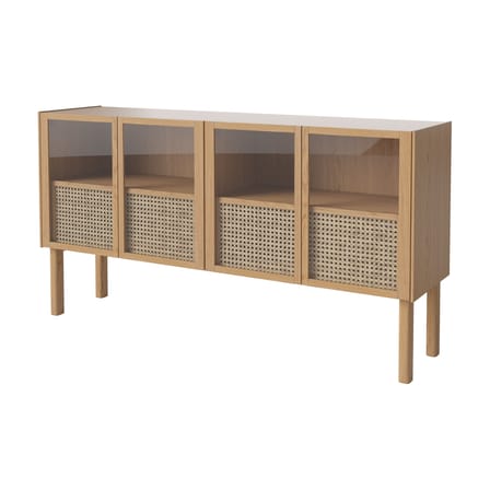 Buffet Cana fibre végétale bois naturel / L 159 x H 84,4 cm - cannage rotin - Bolia
