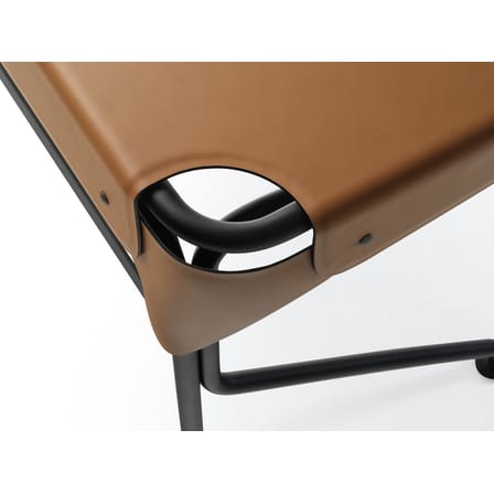 Bureau Tucano cuir marron / Cuir sellier - Zanotta