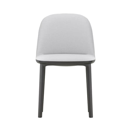 Chaise rembourrée Softshell Side Chair tissu gris / 4 pieds - Vitra