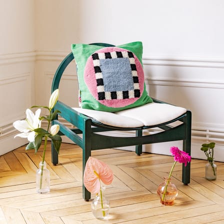 Coussin Chinese Service / 45 x 45 cm - Laine tissée main - COLORTHERAPIS