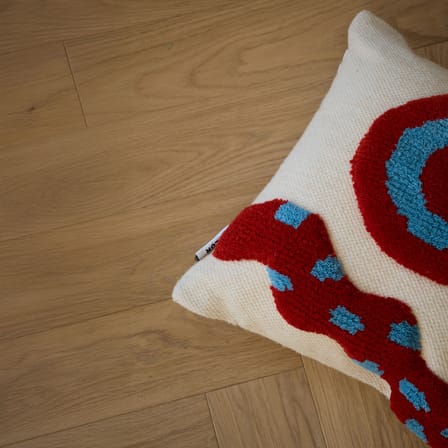 Coussin Sfera / 45 x 45 cm - Laine recyclée tissée main - COLORTHERAPIS