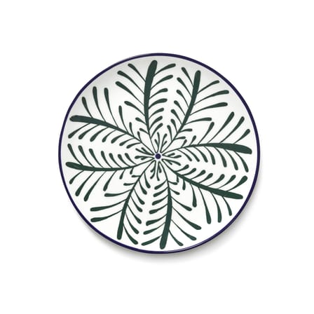 Bazaar Dessert plate ceramic green / Set of 4 - Ø 21 cm - Serax