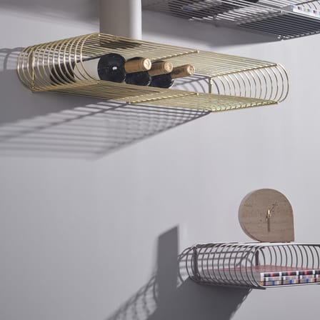 Étagère Curva métal beige / L 40 cm - AYTM