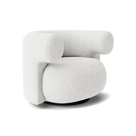 Fauteuil pivotant Burra tissu gris - Normann Copenhagen