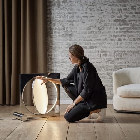 Lampe à poser Moonsetter LED métal / L 64 x H 60 cm - Edition limitée - Louis Poulsen